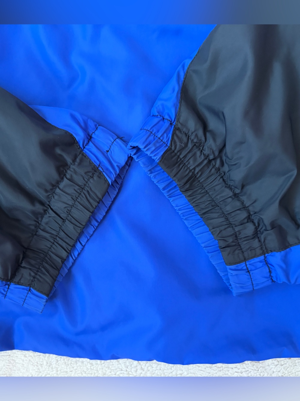 Vintage 90s Polo Sport by Ralph Lauren Blue & Black Colorblock Windbreaker Large - Picture 12 of 14